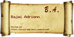 Bajai Adrienn névjegykártya